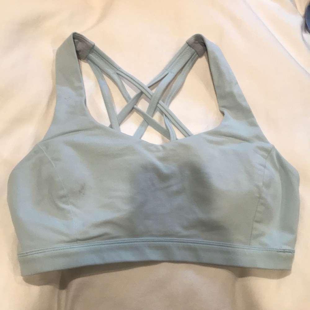 Light blue lululemon sports bra